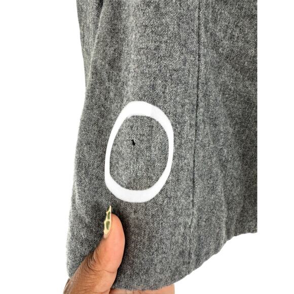 Pendleton Gray Preppy Academia Business Career Office Work Wool Blazer Size 14 - Picture 4 of 16